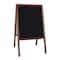Flipside 42" x 24" Stained Black Chalkboard Marquee Easel